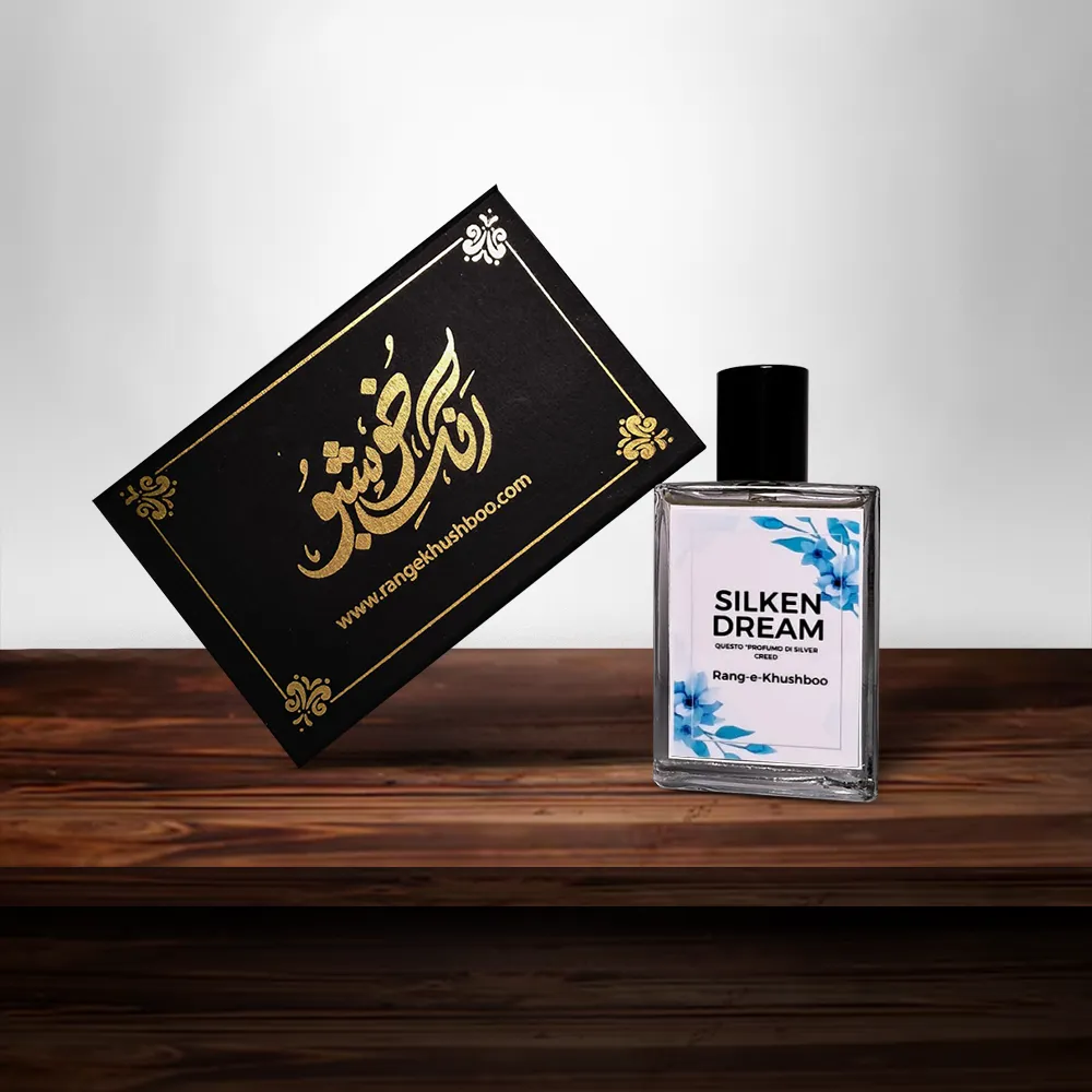 Silken Dream Perfume Styled with Flowers