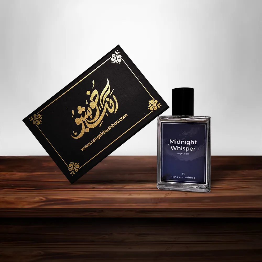 Midnight Whisper Perfume in Elegant Night Setting