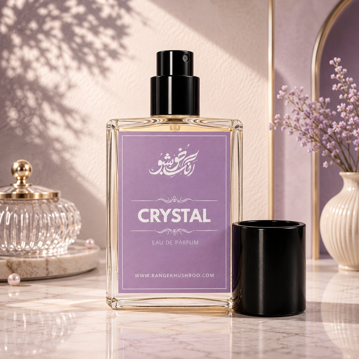 Crystal 30ml women's perfume bottle by Rang-e-Khushboo